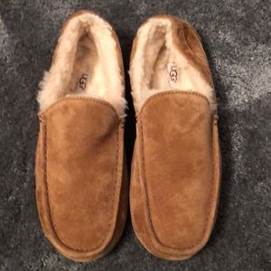 Men’s Brown UGG Ascot Suede Slippers